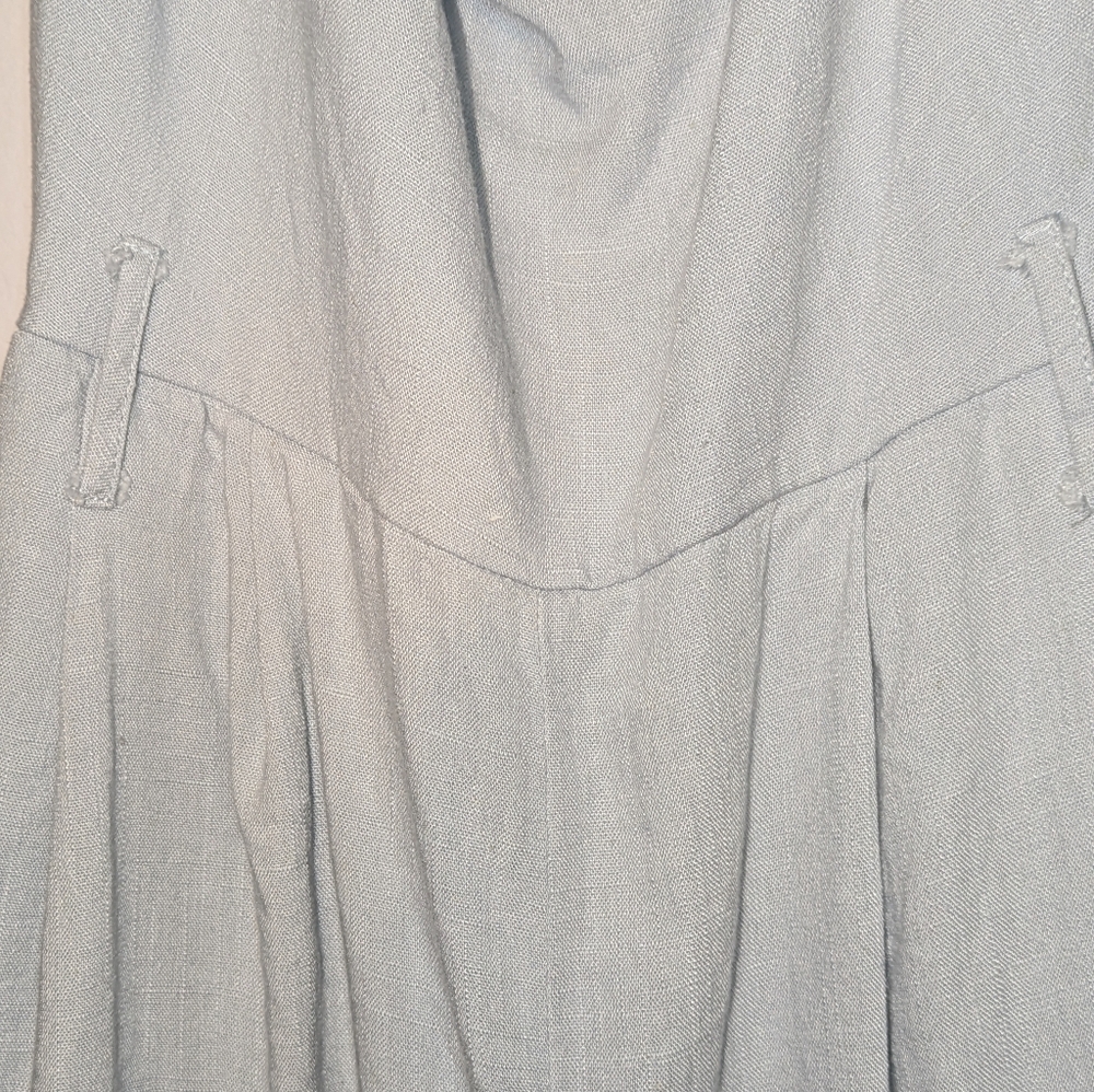 Shinestar Chambray Pocketed Romper Large - Picture 6 of 8
